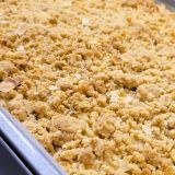 Plaatcake – appelcrumble